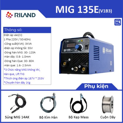 Máy Hàn Riland Mig 135e Mẫu Mới