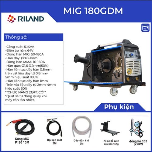 Máy Hàn RILAND MIG 180GDM